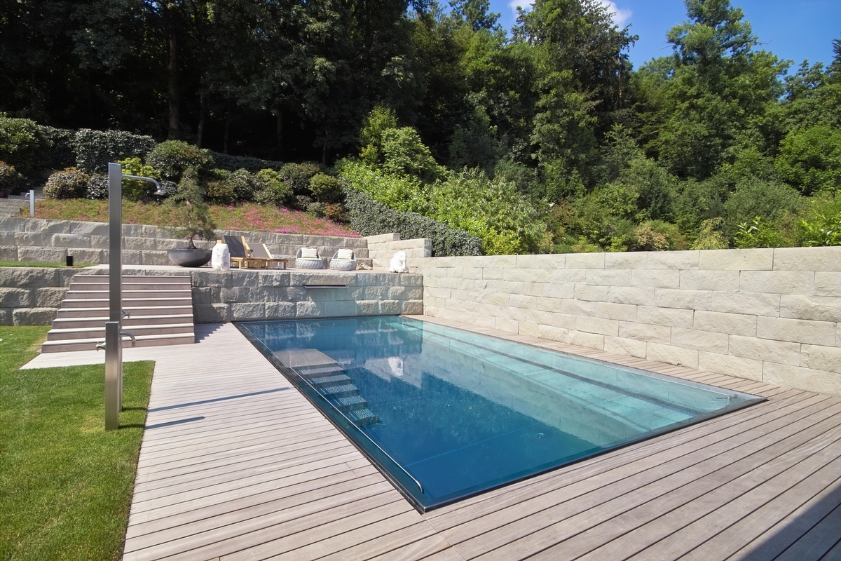 Mauchle Pool AG Objekte, Edelstahlbecken